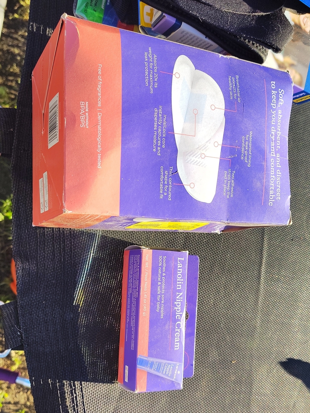 Lanolin Nipple Cream - Purple/Breast Pads